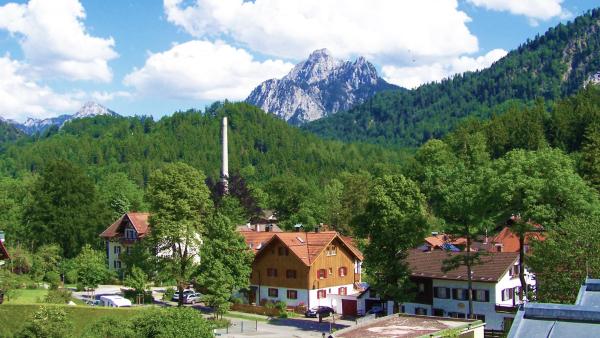 På billedet ses objektet Ferienwohnung AlpenGold beliggende i byen Füssen.