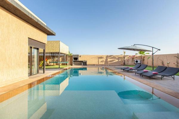 En la foto se muestra el objeto villa Safa, confort et relax, piscine Chauffée, hammam ubicado en la ciudad de Marrakech.