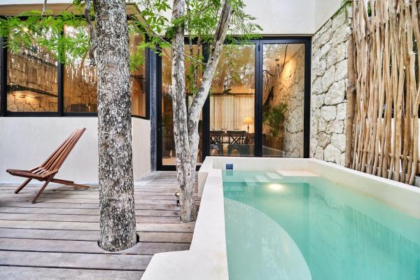Na zdjęciu widoczny jest obiekt Afra 3 Beautiful jungle house with private pool położony w mieście Tulum.