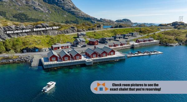 A la foto es mostra l'objecte Lofoten Cabins - Kåkern situat a la ciutat de Ramberg.