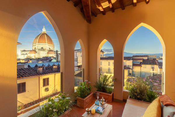 Na zdjęciu widoczny jest obiekt Residenza d'Epoca Visacci Valori Rooftop położony w mieście Florencja.