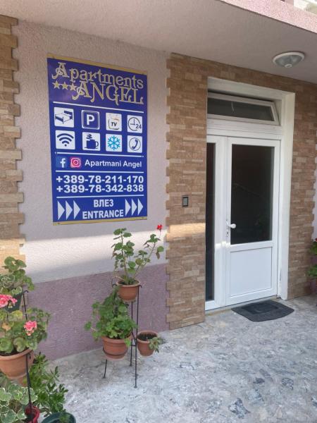 A la foto es mostra l'objecte Apartments Angel situat a la ciutat de Ohrid.