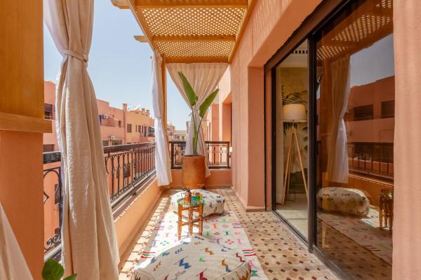 En la foto se muestra el objeto Le Palmier - Appartement Authentique à Gueliz ubicado en la ciudad de Marrakech.