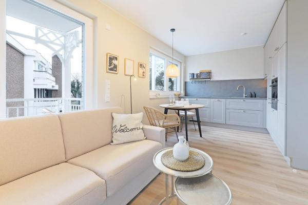 A la foto es mostra l'objecte Weiße Villa II App 5 inkl WLAN situat a la ciutat de Grömitz.