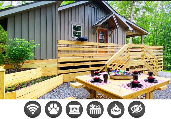 A la foto es mostra l'objecte Happy Camper cottage situat a la ciutat de Sevierville.
