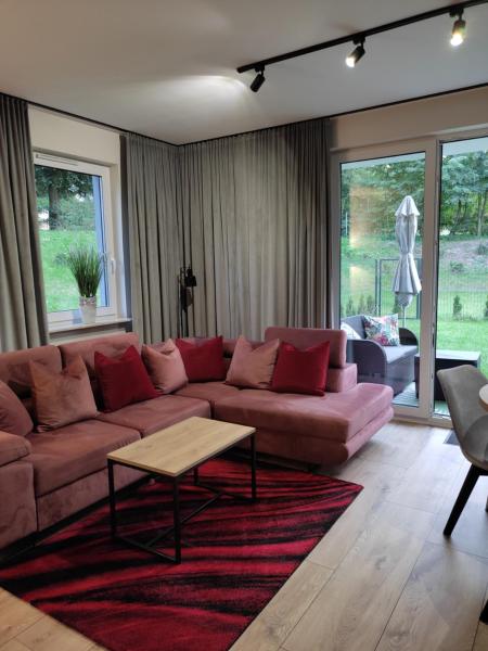 Auf dem Foto ist das Objekt Apartament Zamkowe Wzgórze in der Stadt Sarnowo zu sehen.