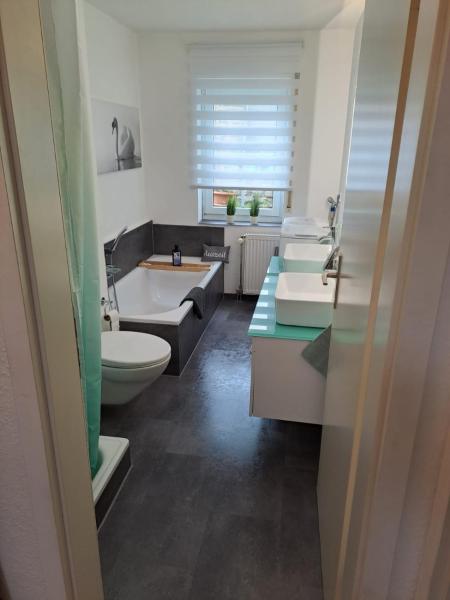 Na zdjęciu widoczny jest obiekt Ferienwohnung am Bodensee położony w mieście Öhningen.