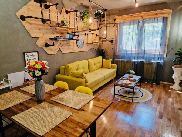 A la foto es mostra l'objecte Arthitekt - Stylish 1BR Near Afi Cotroceni situat a la ciutat de Bucarest.