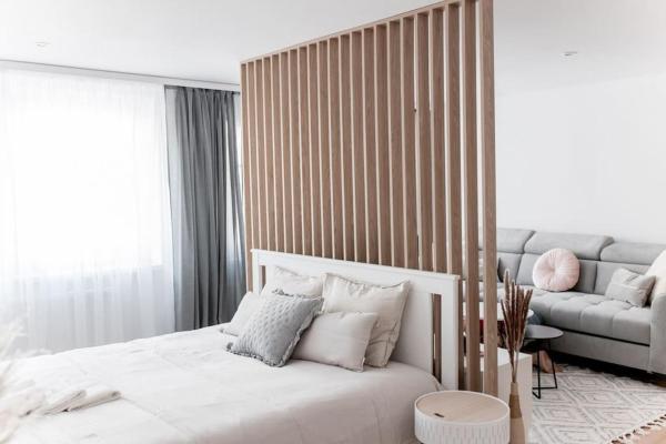 En la foto se muestra el objeto Apartament Pastel Room ubicado en la ciudad de Jurków.