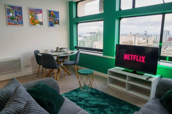 Manchester City Centre Apartment, Skyline View, Manchester