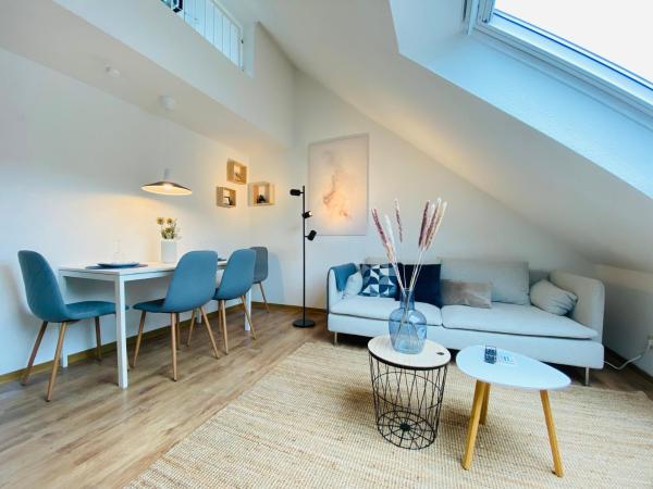 A la foto es mostra l'objecte BEECH APARTMENT: MAISONETTE + FREE PARKING + NETFLIX situat a la ciutat de Essen.