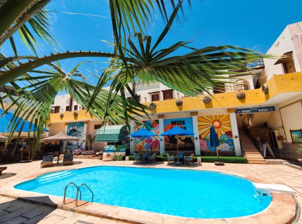 På bildet vises objektet Delta Dahab Hotel som ligger i byen Dahab.