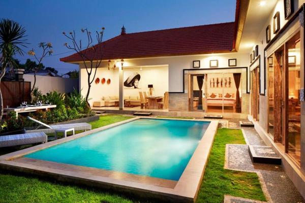 På billedet ses objektet Sol Bella VIlla 1 beliggende i byen Seminyak.