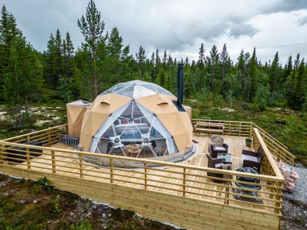 Na fotografii je vidět objekt Arctic Dome Gudbrandsdalen nacházející se ve městě Fefor.