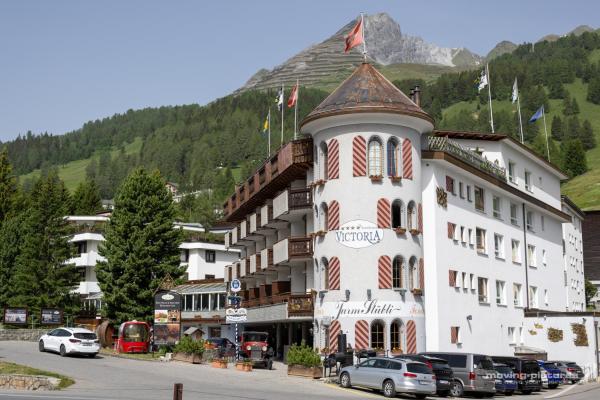 A la foto es mostra l'objecte Turmhotel Victoria Davos situat a la ciutat de Davos.