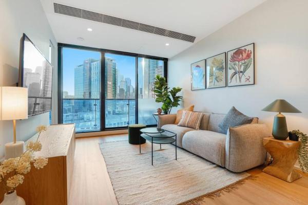 A la foto es mostra l'objecte Exquisite 2B2B Southbank home #freeparking#SC09 situat a la ciutat de Melbourne.