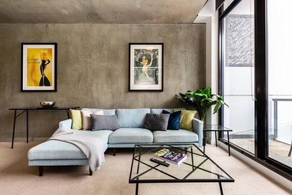 A la foto es mostra l'objecte Industrial Chic Balcony Abode near Chapel Street situat a la ciutat de Melbourne.