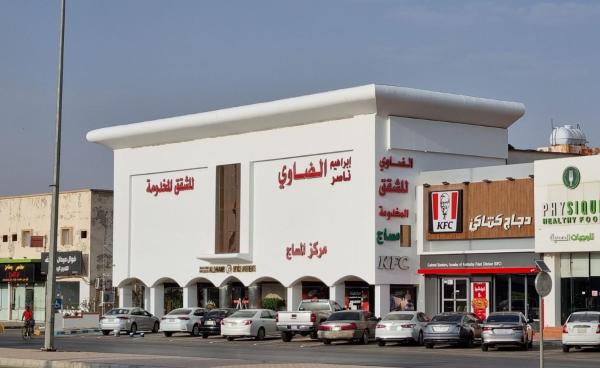 La photo montre l'objet شقق ابراهيم ناصر الضاوي للشقق المخدومة situé dans la ville de Al-Majma'ah.