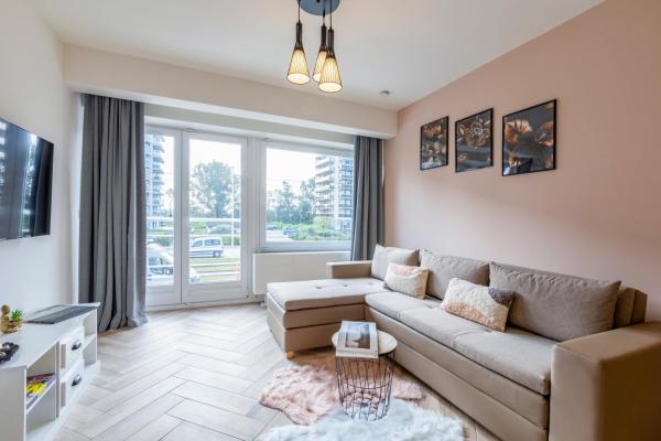A la foto es mostra l'objecte EVA-Modern 2 bedroom apartment seaside Oostende situat a la ciutat de Oostende.