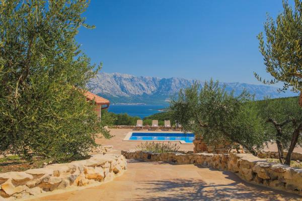Ferienhaus Luisa Insel Brac - Kamin, Pool, Grill, Olivengrundstück - Brač