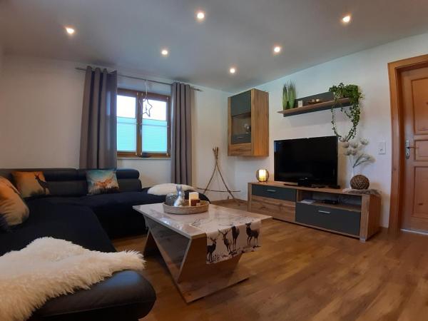 På billedet ses objektet Ferienwohnung 1 Madek beliggende i byen Mauth.