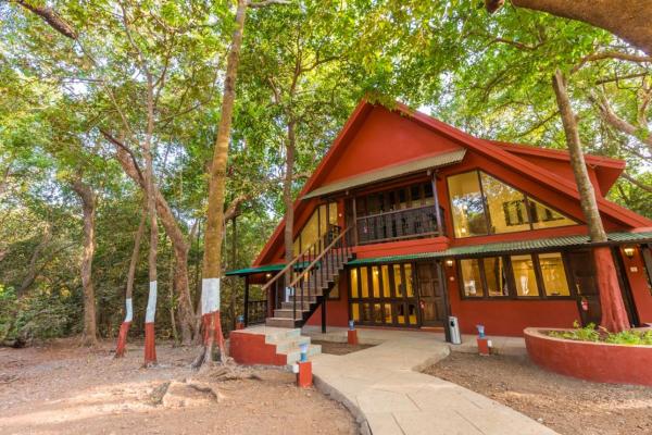 Na fotografii je vidět objekt matheran Green field Resorts nacházející se ve městě Matheran.