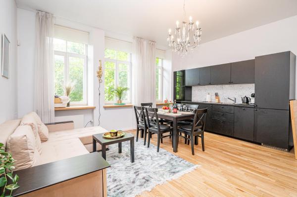 A la foto es mostra l'objecte Premium City Center Lukiskiu Apartment situat a la ciutat de Vílnius.