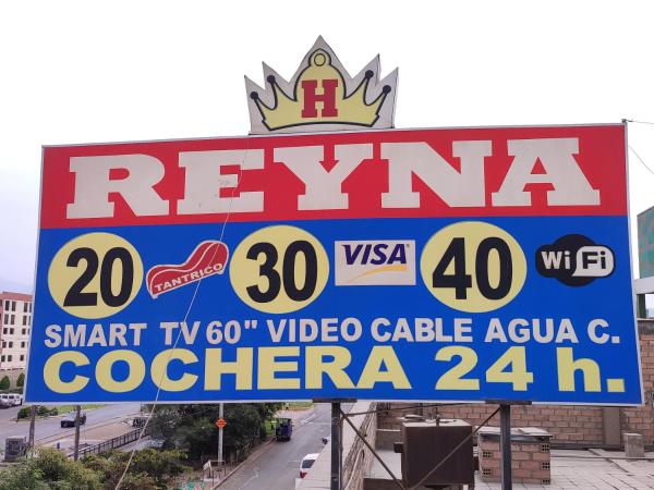 A la foto es mostra l'objecte Hostal Reyna situat a la ciutat de Lima.