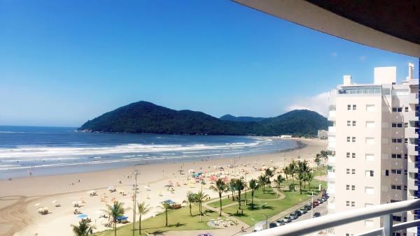 På billedet ses objektet Conforto a Beira-Mar: Apartamento Resort Aracaty beliggende i byen Bertioga.