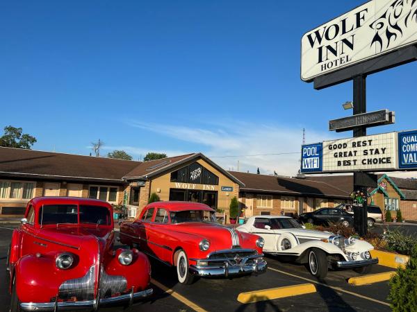 Na zdjęciu widoczny jest obiekt Wolf Inn Hotel położony w mieście Sandusky.