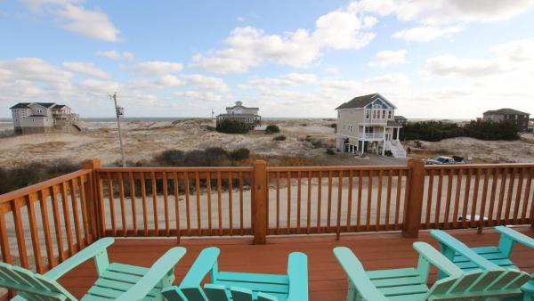 A la foto es mostra l'objecte Semi-Oceanfront, Pets Welcome, Wild Horses, Ocean Views! 4x1678, Turtle Trax situat a la ciutat de Corolla.