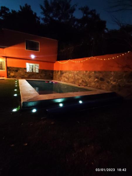 The photo shows the Casa Alpuyeca located in the city of Miacatlán.
