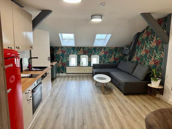 På billedet ses objektet Apartment zum bunten Schmetterling inkl. Parkplatz beliggende i byen Erfurt.