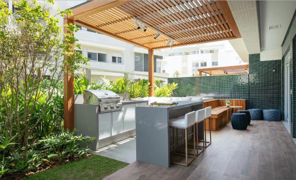 På billedet ses objektet WI-FI 500MB | Garden | Piscina no Condomínio #JA26 beliggende i byen Florianópolis.