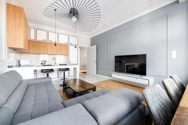 A la foto es mostra l'objecte Apartament w centrum, przy plaży situat a la ciutat de Sopot.