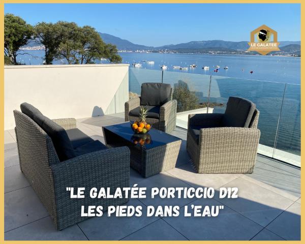 A la foto es mostra l'objecte Le Galatée Porticcio situat a la ciutat de Porticcio.