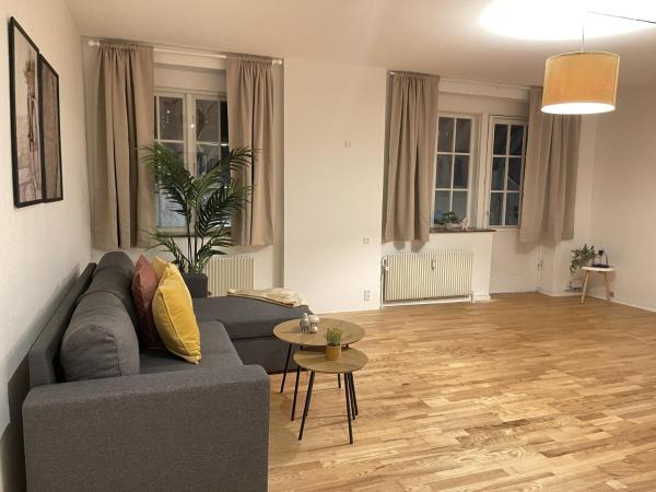 Auf dem Foto ist das Objekt aday - Large terrace and 2 bedrooms apartment in the heart of Randers in der Stadt Randers zu sehen.