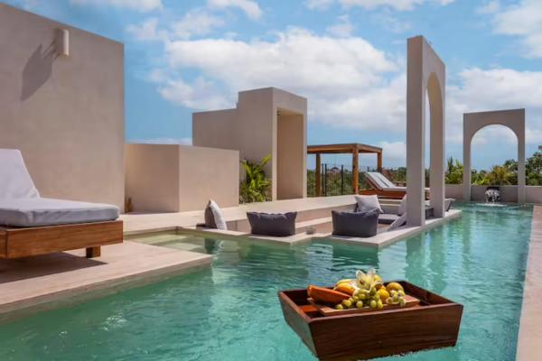 Na zdjęciu widoczny jest obiekt New PH w/private pool. Tulums #1 roofop.200mb wifi położony w mieście Tulum.