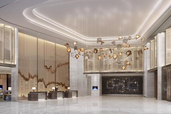 Na foto é possível ver o objeto Courtyard by Marriott Shanghai Songjiang localizado na cidade de Songjiang.