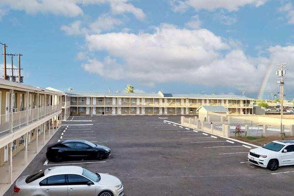 Na zdjęciu widoczny jest obiekt Super 8 by Wyndham Blythe położony w mieście Ehrenberg.