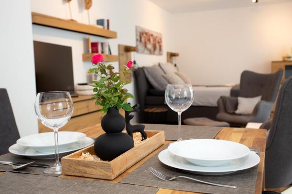 På billedet ses objektet Ferienwohnung Albblick beliggende i byen Burladingen.
