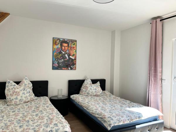 Na fotografii je vidět objekt Frisch freche 3 R Ferienwohnung nacházející se ve městě Dohna.