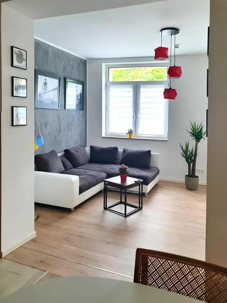 Na fotografii je vidět objekt Geräumige moderne 3 Raumwohnung nacházející se ve městě Dohna.