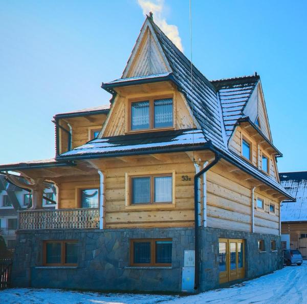 照片显示了位于Ratułów市的tatra wooden apartment物件。