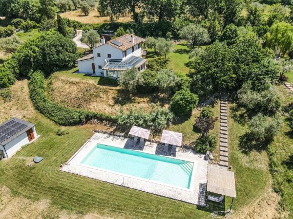 På billedet ses objektet by Casamerina Tofelli villa with private pool, quiet and panoramic view beliggende i byen Amelia.