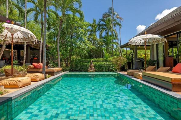På billedet ses objektet Balinese 2 Bedroom Private Pool Villa KBR11 beliggende i byen Koh Samui.