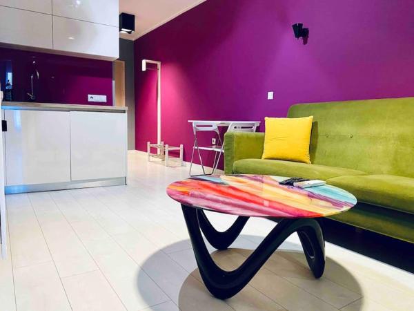 Na zdjęciu widoczny jest obiekt Magenta Apartment with free WiFi położony w mieście Sofia.