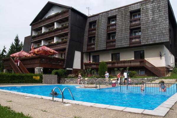 Na fotografii je vidět objekt Hotel Pavla Vysočina nacházející se ve městě Tři Studně.