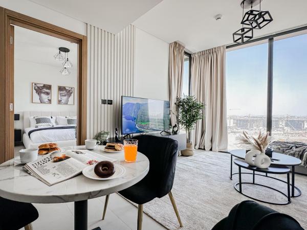 På billedet ses objektet Trophy - Cozy Elegant Suites beliggende i byen Dubai.