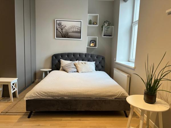A la foto es mostra l'objecte Cozy & Stylish Studio - Great for Short Trips situat a la ciutat de Riga.